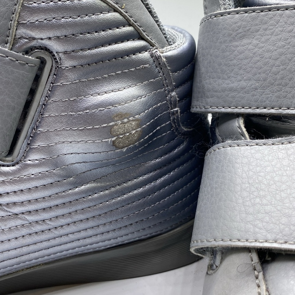 Nike Flystepper 2K3 Gray Metallic Quilted Leather Men's Sneaker Size 8 - Picture 12 of 12
